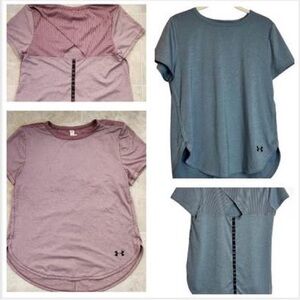 NWOT - lot of 2 Under Armour Women's shirt w/ open back, Size Medium